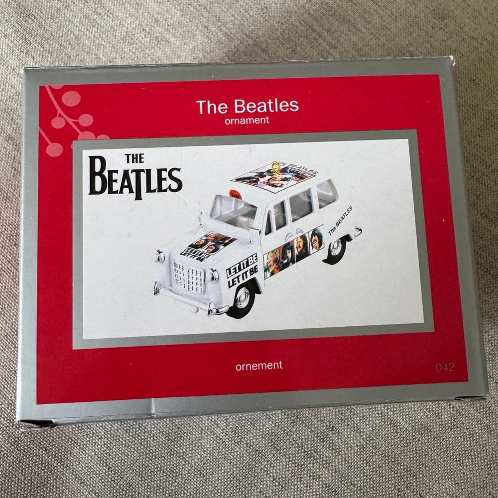 The Beatles Let It Be White Cab Taxi Ornament NEW 2019 American greetings